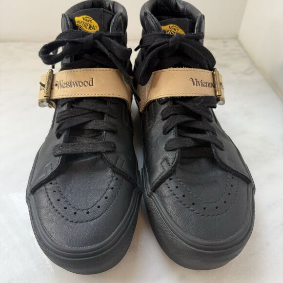 Vans Sk8-hi Platform Vivienne Westwood Anglomania Buckle Shoes Womens 8.5 Black - Picture 2 of 14